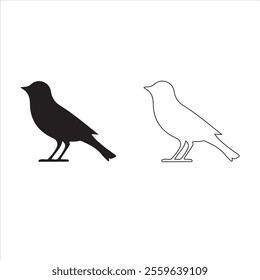 Birds icon vector set. fly illustration sign collection. nature symbol.