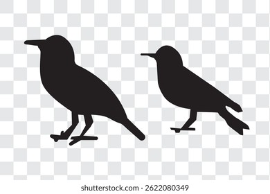 Birds icon vector set. fly illustration sign collection. nature symbol.
