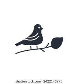 Birds icon. vector.Editable stroke.linear style sign for use web design,logo.Symbol illustration.