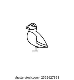 Diseño de Vector plano Birds Line Art