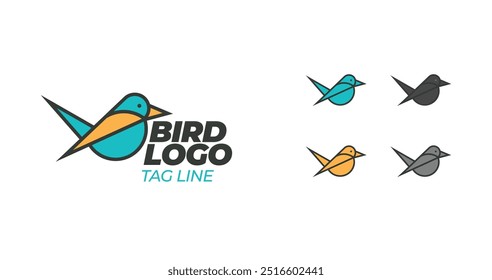 birds logo concepts template, birds icon design