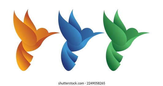 Birds logo design vector icon symbol template