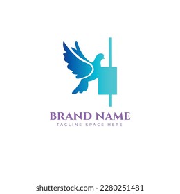 Diseño de la ilustración vectorial del logotipo de aves