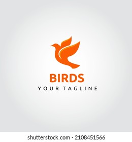 Birds logo design vector. Suitable for your business logo