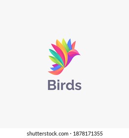 Birds logo icon vector design concept