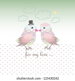 Birds in love