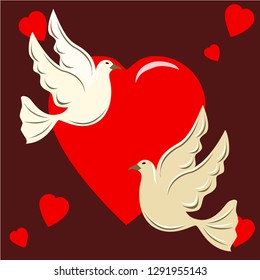 Birds in love