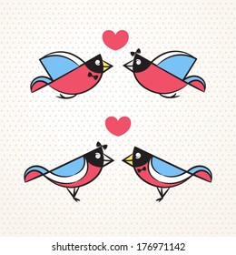 birds in love