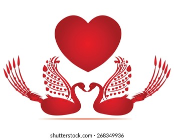 birds in love