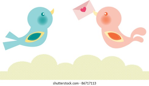 Birds love card