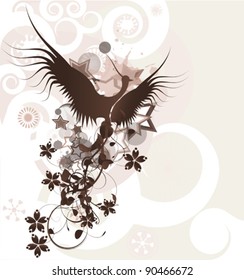 Birds in love design