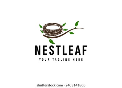 bird's nest logo vector icon illustration