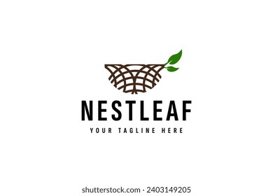 bird's nest logo vector icon illustration
