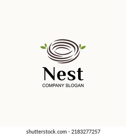 Bird's nest logo - vector illustration, bird's nest logo design emblem. Suitable for your design need, logo, illustration, animation, etc.

