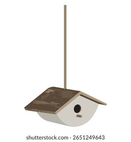bird's nest Shelters where birds lay their eggs, hung on tree branches, made by carpenters.