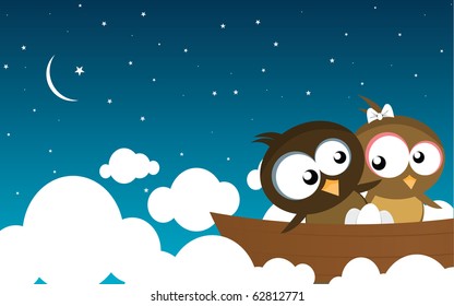 birds on a boat