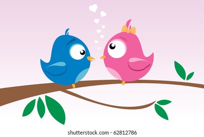 birds on a branch