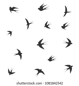 birds on a gray background,icon birds,vector illustration