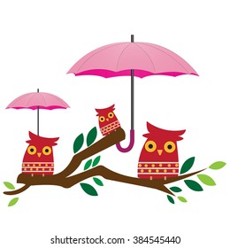 Birds on tree.