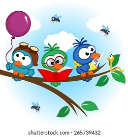 Image result for bird reading