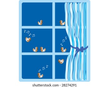 Birds on the window