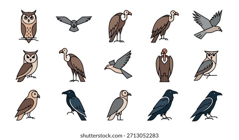 Vogelumriss mit transparentem Hintergrund