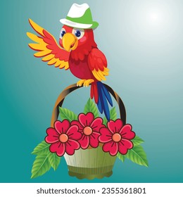Birds are also overwhelmed by the beauty of flowers
