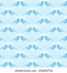 Birds pattern. Colorful texture