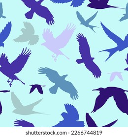Birds Pattern in Flat Style