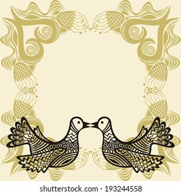 Birds pattern vector illustration