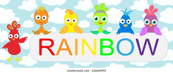 Birds rainbow