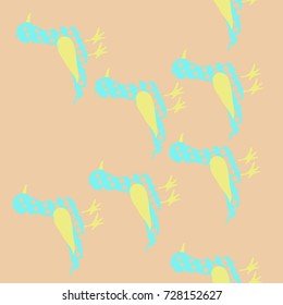 Birds seamless   halftone pattern. Hand drawn.