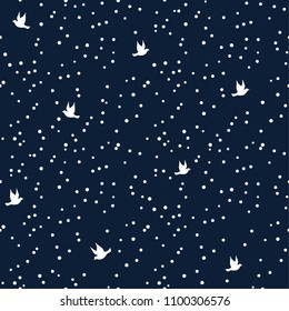 Birds Seamless Pattern