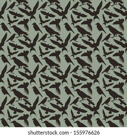Birds seamless pattern