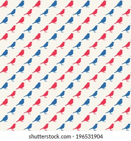 Birds seamless pattern