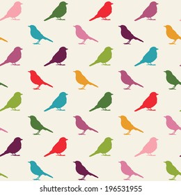 Birds seamless pattern