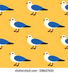 Birds seamless pattern.