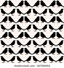 Birds seamless pattern