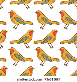 Birds seamless pattern