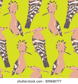 Birds seamless pattern. Colorful texture