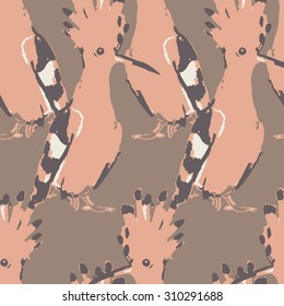 Birds seamless pattern. Colorful texture