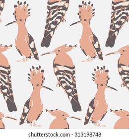 Birds seamless pattern. Colorful texture