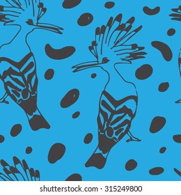 Birds seamless pattern. Colorful texture