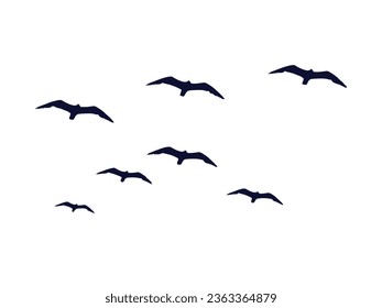 Birds Silhouette Vector. Birds Vector Illustration.