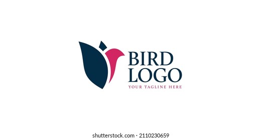 Birds simple logo design template.