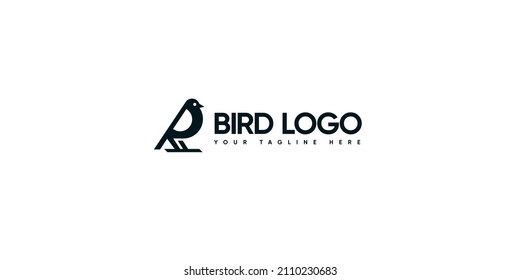 Plantilla de diseño de logotipo simple para aves.