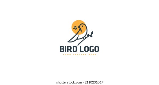 Birds simple logo design template.