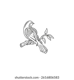 Birds sit on the tree  flying symbolize freedom, movement, and the beauty of nature in motion.