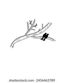 birds sitting tree icon, vector best flat icon.