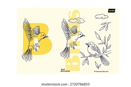 VÖGEL IM HIMMEL NOTEBOOKABDECKUNG